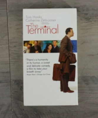 VINTAGE The Terminal VHS Tape Movie Tom Hanks Catherine Zeta Jones - Image 1 of 3