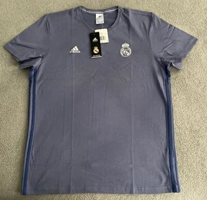 REAL MADRID ADIDAS 2016/2017 3S TEE MENS LARGE - Picture 1 of 5