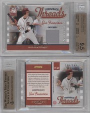 2009 Donruss Elite Extra Edition Throwback Threads Buster Posey BGS 9.5 GEM MINT