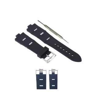 WBco 8mm Silicone Watch Band Fits For Compatible with Bvlgari Diagono w/ Tool - Zdjęcie 1 z 19