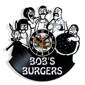 Bob's Burgers Vinyl Wall Clock Gift Birthday Holiday Art Home Room Decor - Picture 1 of 5