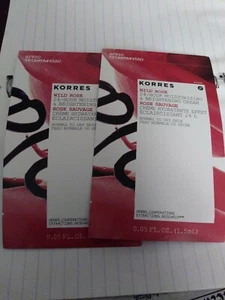 Korres Wild Rose + Rose Sauvage .05 oz Brand New x2 - Picture 1 of 3