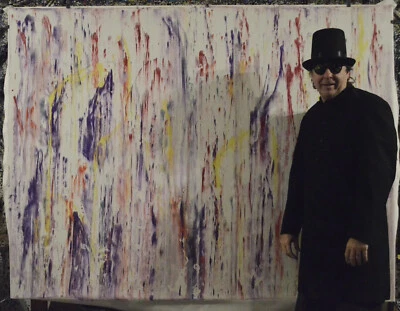 Pintura de artista Mark Little Professional 81” X 62” (6 pies) Moderno abstracto de 9 pulgadas Foto 1 de 4