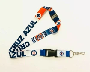 Cruz Azul  soccer Lanyard key chain Break-Away Safety Clip Nylon  - Picture 1 of 3