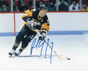 PAUL COFFEY SIGNED AUTOGRAPH PITTSBURGH PENGUINS 8X10 PHOTO  PROOF