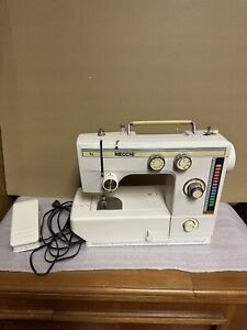 Vintage Necchi Sewing Machine Model 537FA with Foot Pedal