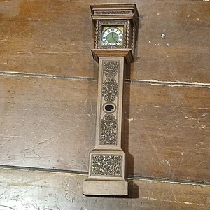 Vintage Goebel Miniatures Stuart Library Butterfly Dollhouse Case Clock - Picture 1 of 5