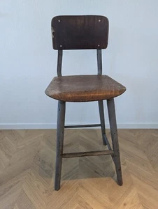 1 X Bemefa Rowac Arbeitsstuhl Werkstattstuhl Industrial Bauhaus Design - Bild 1 von 7