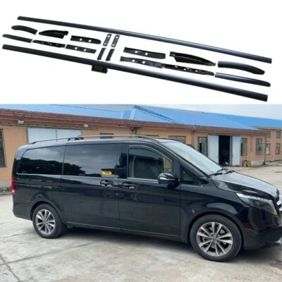 Riel de techo de 2 piezas para Mercedes Benz V260 Metris 2016-2023 Cross Bar Carrier Foto 1 de 4