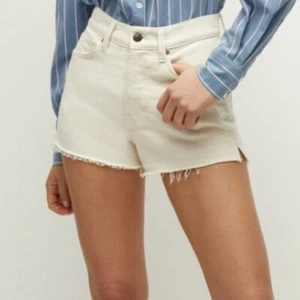 Veronica Beard Cream High-Waisted Booty Shorts Timmi Size 2/26 - Picture 1 of 7