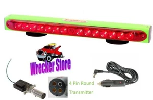 TOWMATE 22" 4 PIN RD TRANSMITTER LIMELIGHT WIRELESS TOW LIGHT WRECKER, TOW TRUCK - Foto 1 di 10
