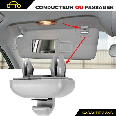 Clip de Pare-Soleil Avant Gauche ou Droit pour A1 A3 A4 A5 Q3 Q5 S3 8E0857562A - Photo 1/4