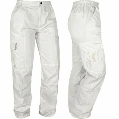ASICS women cargo pants outdoor jogging pants hiking pant sport cream / white