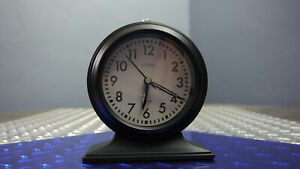 617-3014 La Crosse Clock Company 5.7" Decorative Tabletop Analog Alarm Clock
