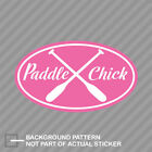 Oval Paddle Chick Sticker Decal Vinyl Kayak Girl Canoe Board Sup