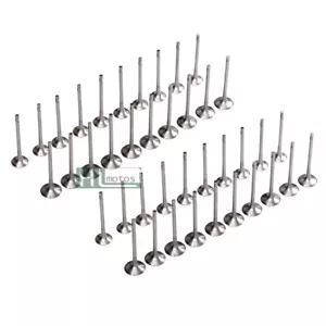 40pcs Engine Intake & Exhaust Valves Set Ø6mm for Audi S6 S8 5.2 V10 FSI BXA BSM - Foto 1 di 6