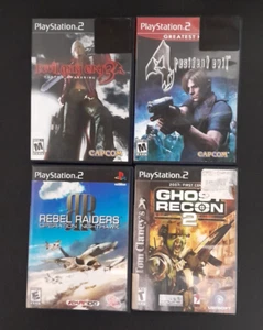 Lot of 4 PlayStation 2 Games Resident Evil 4 Devil May Cry 3 etc. - Picture 1 of 3