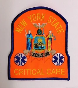 NY New York State Critical Care EMT Medical Fire Police patch - NEW! *Clothback* - Picture 1 of 1