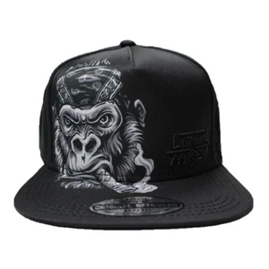 NUEVA GORRA DE BOLA SOMBRERO AJUSTADO GORILA AMENAZA LETAL con BILLETE PLANO HT82077 - Imagen 1 de 4