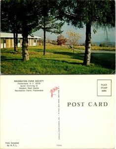 New York (NY) Fosterdale Erholung Farm Gesellschaft modernes Erholungsheim Vintage Postkarte - Bild 1 von 1