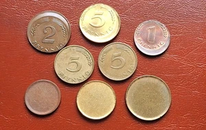 Germany 8 x pfennig 1949-1971 mint error - Picture 1 of 6