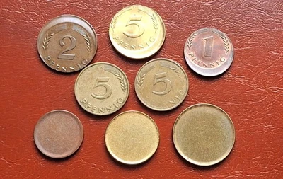 Germany 8 x pfennig 1949-1971 mint error - Image 1 of 4