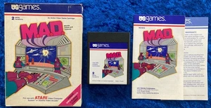 M.A.D. VINTAGE ATARI 2600 VIDEOSPIEL mit BOX und HANDBUCH US SPIELE SEARS - Bild 1 von 2