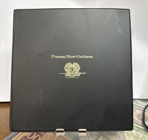 1975 Papua New Guinea Stamp Cover & Proof Coin set 8 covers & Coins Front & Back - Picture 1 of 10