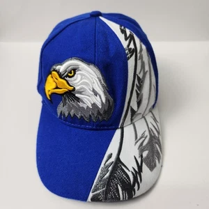 Bald Eagle Hat Cap Snap Back Embroidered Graphic Bird Mens Trucker Mesh Acrylic - Picture 1 of 9