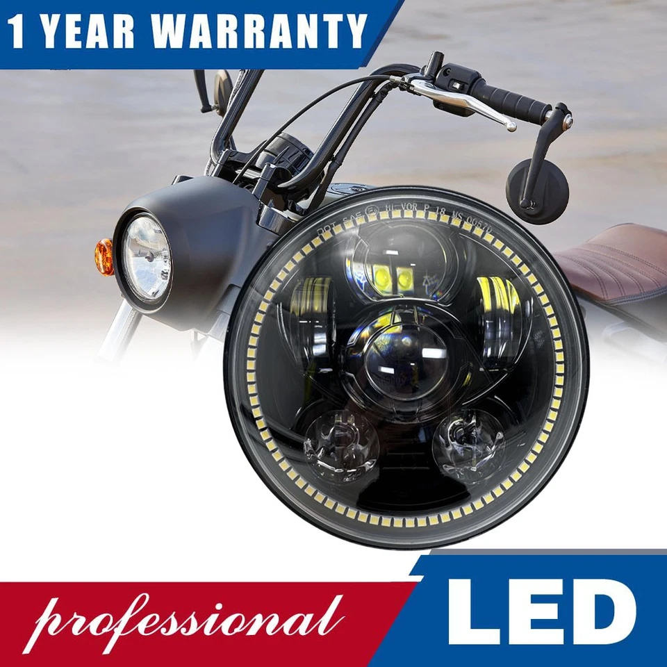 Светодиодная фара дальнего света 5,75 дюйма для Triumph 05-10 Speed/2017 Victory Octane тройная - Изображение 1 из 4