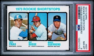 PSA 8 - 1973 Topps #607 ROOKIE SHORTSTOPS RC Expos/Cardinals/Red Sox - Picture 1 of 2
