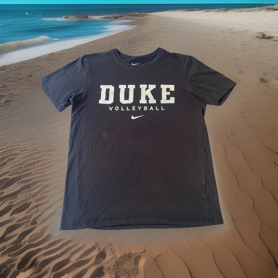 Camisa Atlética Nike Emitida por Equipo de Voleibol Duke Uni Blue Devils Mediana De Colección Rara Foto 1 de 4