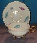 Vintage Three Footed Teacup and Saucer