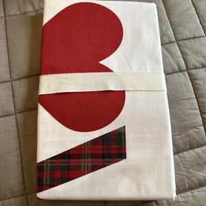 Pottery Barn Love and Joy pillowcases standard size Christmas set of 2 NEW - Picture 1 of 3