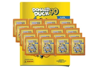 Panini 90 Jahre Donald Duck Sticker / 1x Stickeralbum inkl 20 Stickertüten - Bild 1 von 2