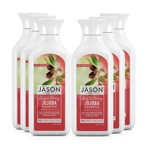 Jason Pure Natural Shampoo Long And Strong Jojoba - 16 Oz Set of 6 - Picture 1 of 3