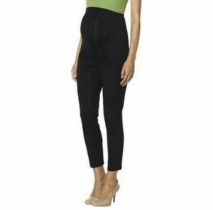 New Women's Maternity Clothes Over Belly Ankle Dress Pants Black NWT Size M - Picture 1 of 9