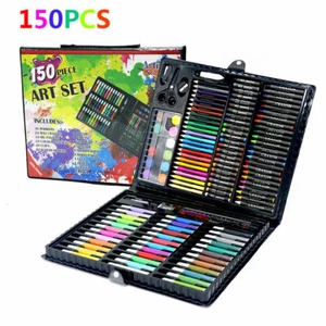 150pc color Drawing Pen Set Painting Pen Pencil Pastels for Kids Xmas Toys Art - Picture 1 of 5