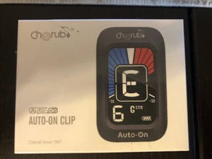 Cherub Guitar AUTO-ON Bass key Tuner LCD Display Black - Picture 1 of 2