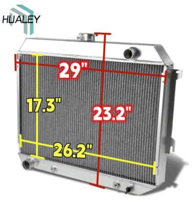 3-рядный алюминиевый радиатор подходит для Dodge Challenger Charger 1968-1974 годов выпуска Coronet Plymouth - Изображение 1 из 4