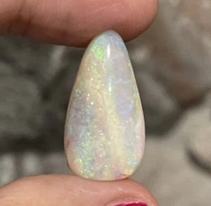 9.85ct 24.4x13.2x5.6mm Stunning Crystal Pipe Australian Opal Cabochon Loose Gem - Picture 1 of 12