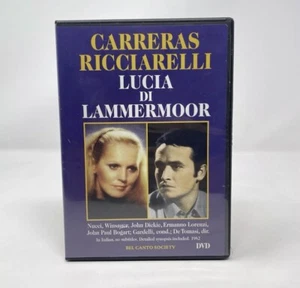 Carreras Ricciarelli - Lucia Di Lammermoor (DVD, 1982) Italian - No Subtitles - Picture 1 of 4