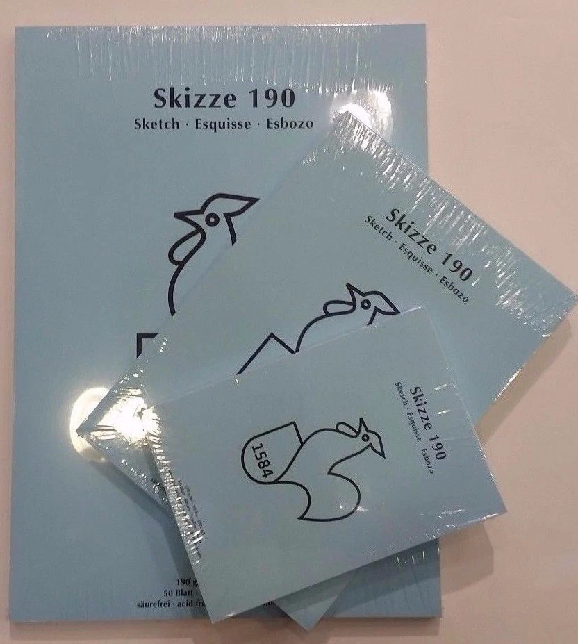 Der blaue Block Skizzenblock DIN A2, A3, A4, A5 190g Hahnemühle