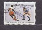 NICARAGUA  1981 Hiszpania 82 Mistrzostwa Świata w piłce nożnej  used