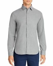 The Men's Bloomingdale's Chambray Classic Fit Shirt Grey Size Large L