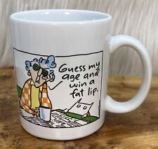 Vintage Hallmark Maxine Coffee Mug Shoe Box Greetings “Guess My Age” 10oz Cup