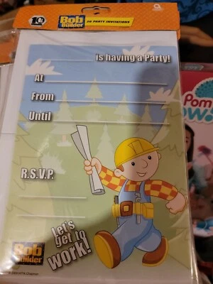 40 Bob The Builder Birthday Party Invitations - Image 1 of 2