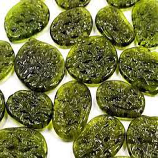1000 Cts Lab Created Forest Green Moldavite ~Wholesale Lot~ green Gemstones - Image 1 of 3