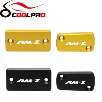 Front Rear Brake Reservoir Covers For SUZUKI RMZ450 2005-2023 RMZ450 RM-Z 250 — 第 1/4 张图片
