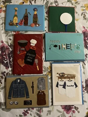 PAPYRUS lot of 6 FATHER'S DAY Greeting Cards NEW Assorted 3D Fancy Cool Guy - Image 1 of 3